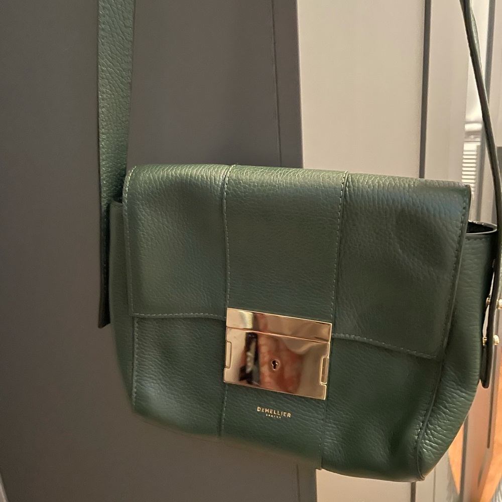 DeMellier London Forest Green Crossbody Bag